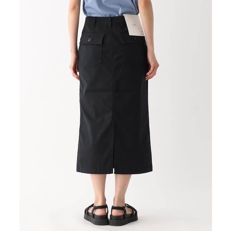 オーガニックコットン混 ベイカースカート【洗濯機洗い可/ストレッチ】 | OPAQUE.CLIP | 詳細画像28 