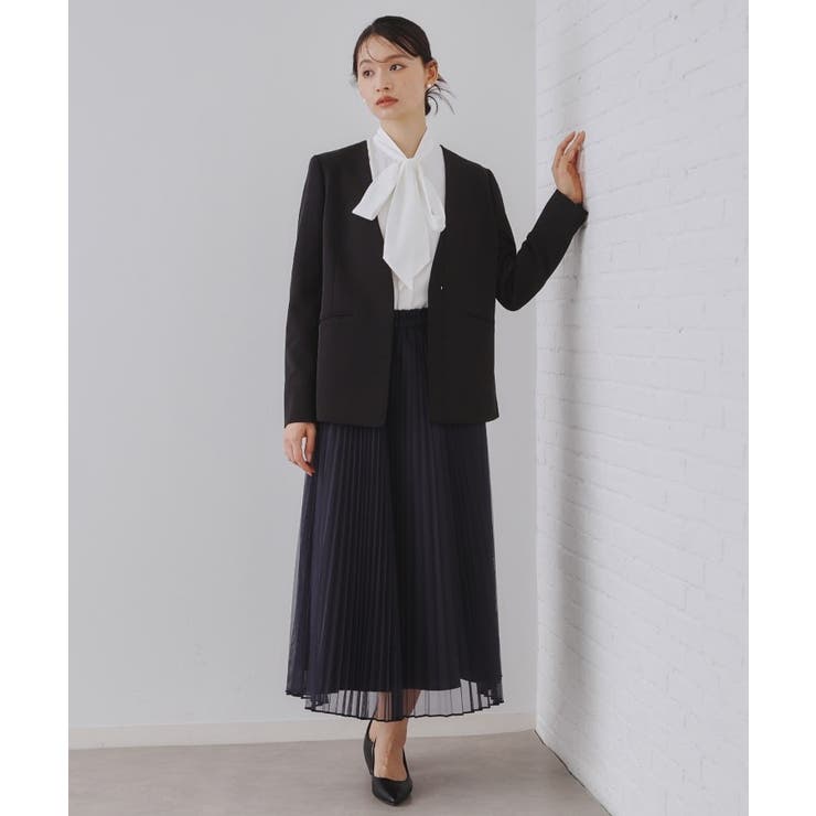 《通勤 セレモニー セットアップ対応》Vネックジャケット | OPAQUE.CLIP | 詳細画像8 