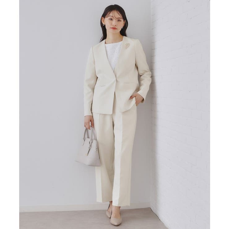 《通勤 セレモニー セットアップ対応》Vネックジャケット | OPAQUE.CLIP | 詳細画像12 