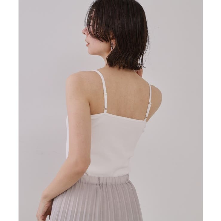 コットンリブキャミソール【洗濯機洗い可】 | OPAQUE.CLIP | 詳細画像2 