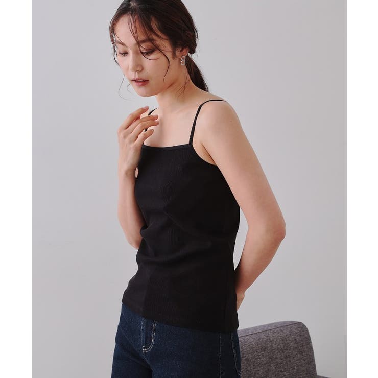 コットンリブキャミソール【洗濯機洗い可】 | OPAQUE.CLIP | 詳細画像6 