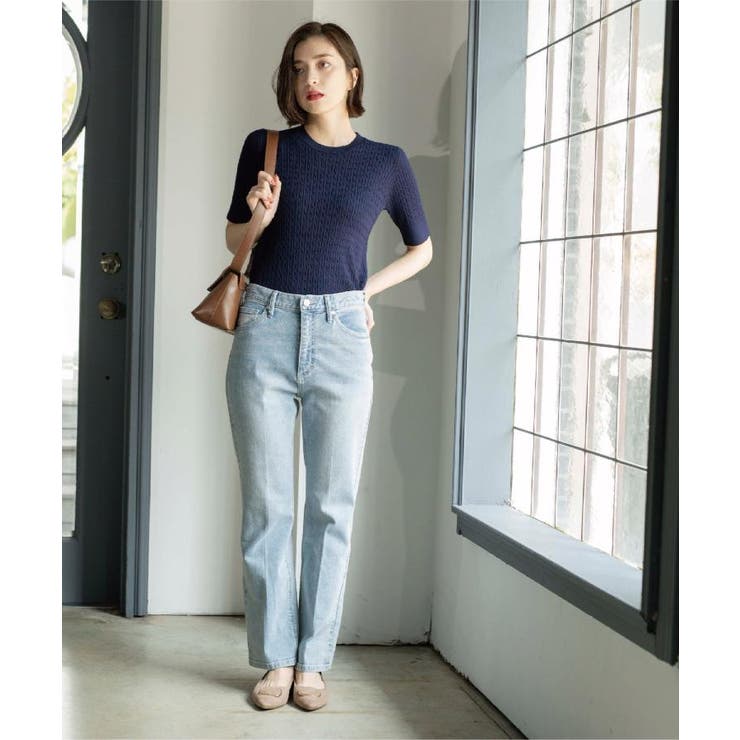 ストレッチセミフレアデニム【洗濯機洗い可】《SS-LLサイズ》 | OPAQUE.CLIP | 詳細画像19 