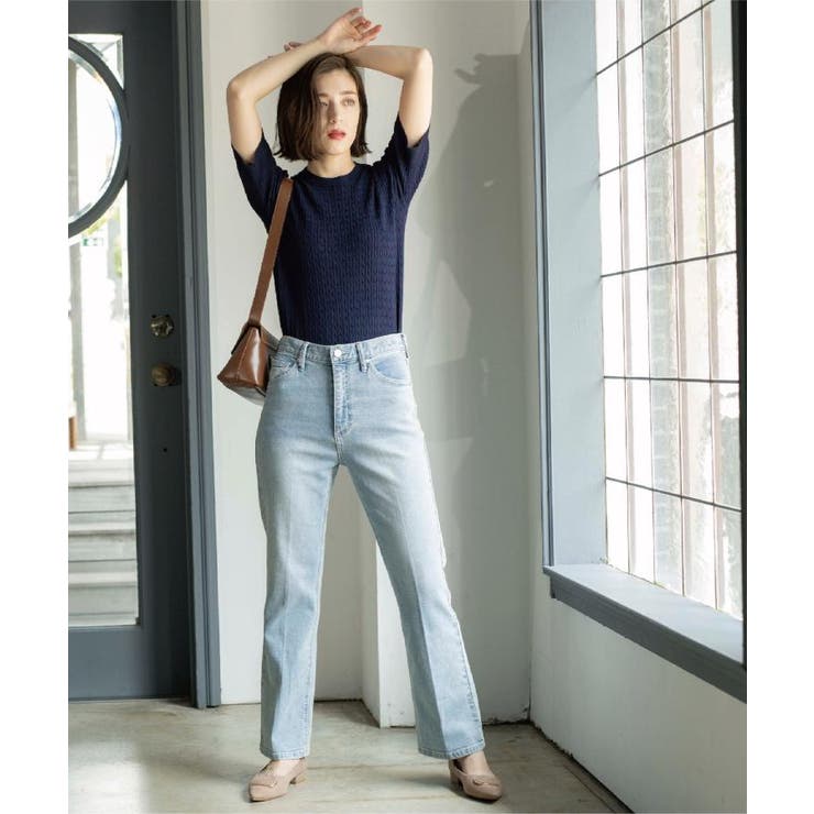 ストレッチセミフレアデニム【洗濯機洗い可】《SS-LLサイズ》 | OPAQUE.CLIP | 詳細画像20 