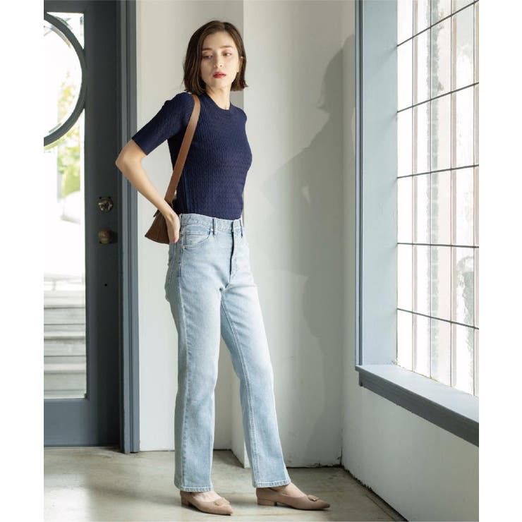 ストレッチセミフレアデニム【洗濯機洗い可】《SS-LLサイズ》 | OPAQUE.CLIP | 詳細画像21 