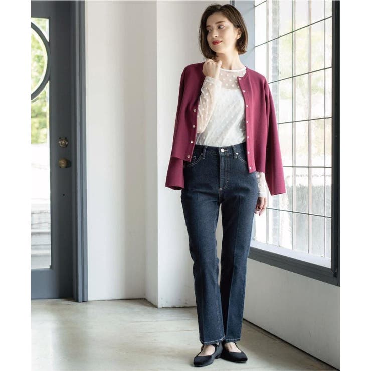 ストレッチセミフレアデニム【洗濯機洗い可】《SS-LLサイズ》 | OPAQUE.CLIP | 詳細画像28 