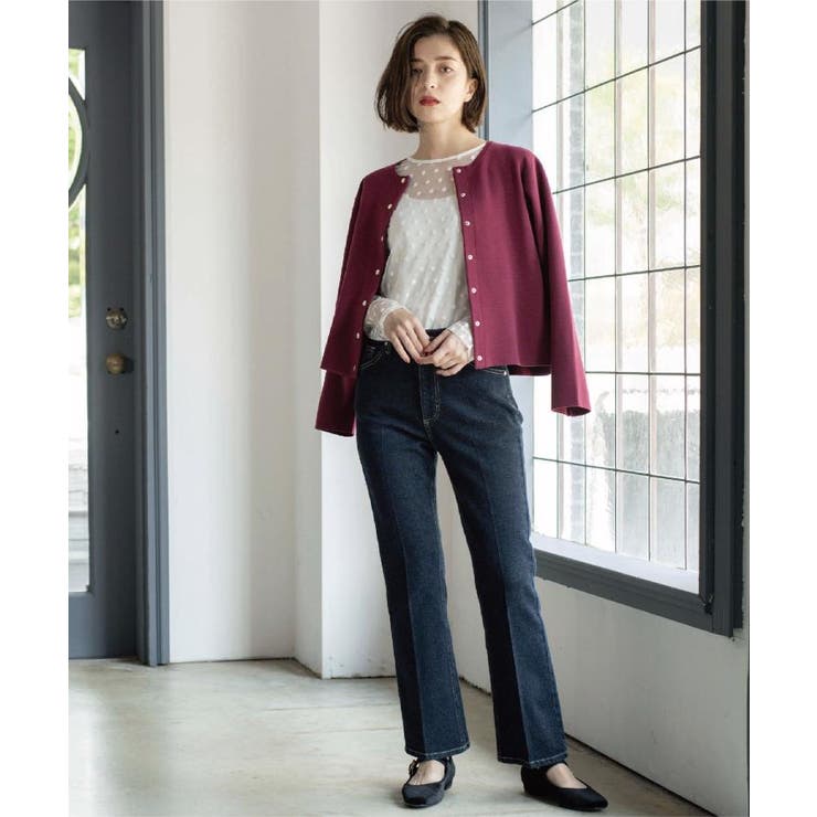 ストレッチセミフレアデニム【洗濯機洗い可】《SS-LLサイズ》 | OPAQUE.CLIP | 詳細画像29 