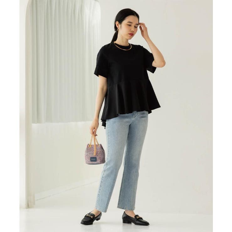 ストレッチセミフレアデニム【洗濯機洗い可】《SS-LLサイズ》 | OPAQUE.CLIP | 詳細画像8 