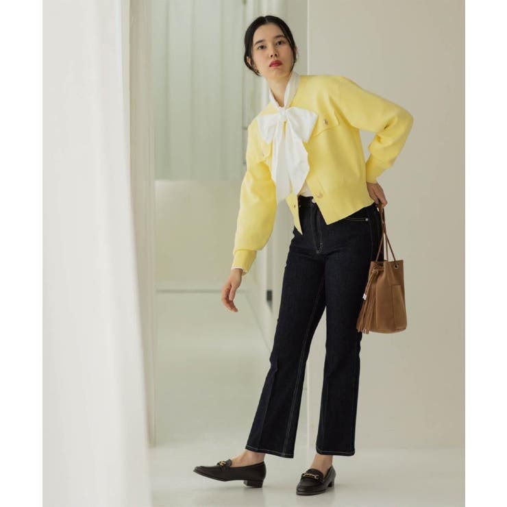 ストレッチセミフレアデニム【洗濯機洗い可】《SS-LLサイズ》 | OPAQUE.CLIP | 詳細画像13 