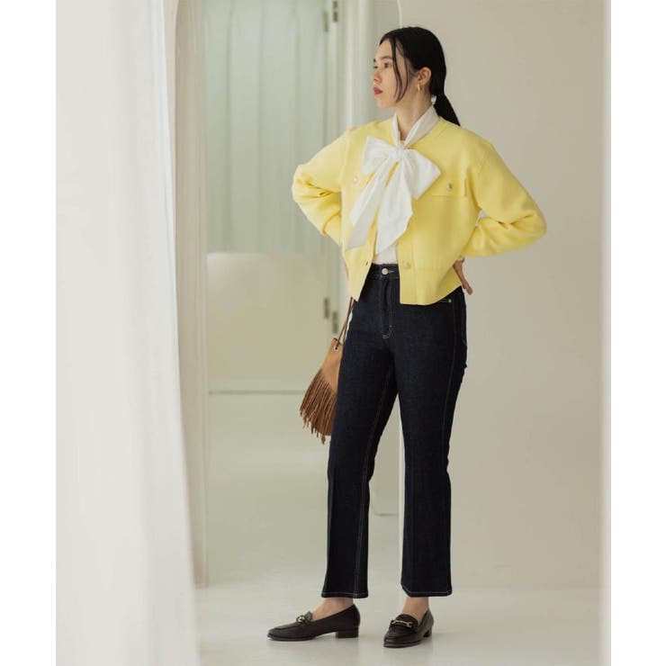 ストレッチセミフレアデニム【洗濯機洗い可】《SS-LLサイズ》 | OPAQUE.CLIP | 詳細画像14 