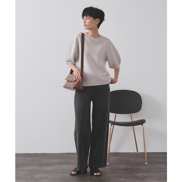 ストレッチバギーデニム【洗濯機洗い可】《SS～LL》 | OPAQUE.CLIP | 詳細画像18 