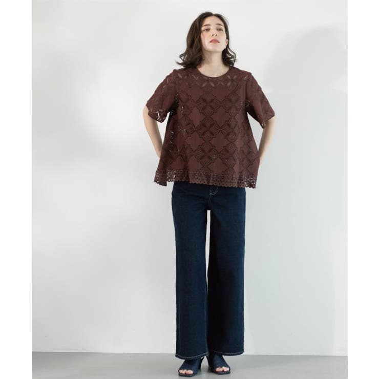 ストレッチバギーデニム【洗濯機洗い可】《SS～LL》 | OPAQUE.CLIP | 詳細画像34 