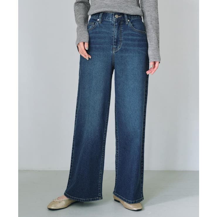 ストレッチバギーデニム【洗濯機洗い可】《SS～LL》 | OPAQUE.CLIP | 詳細画像53 