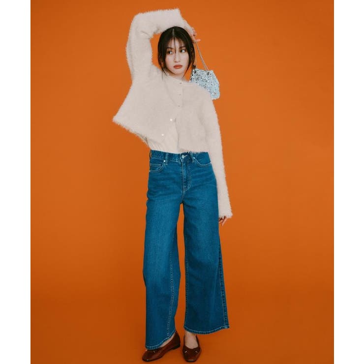 ストレッチバギーデニム【洗濯機洗い可】《SS～LL》 | OPAQUE.CLIP | 詳細画像19 