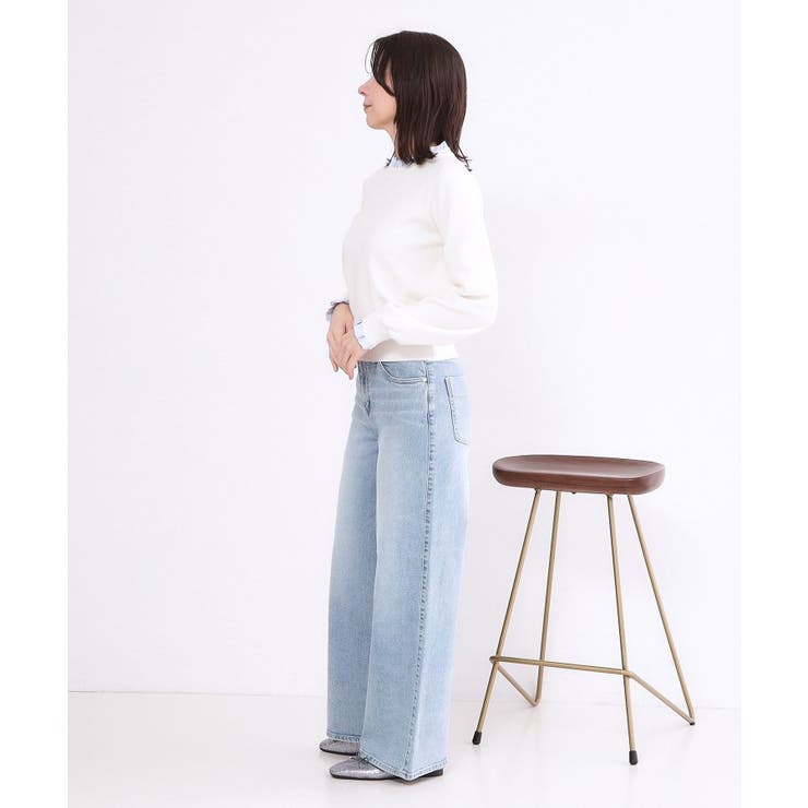 ストレッチバギーデニム【洗濯機洗い可】《SS～LL》 | OPAQUE.CLIP | 詳細画像46 