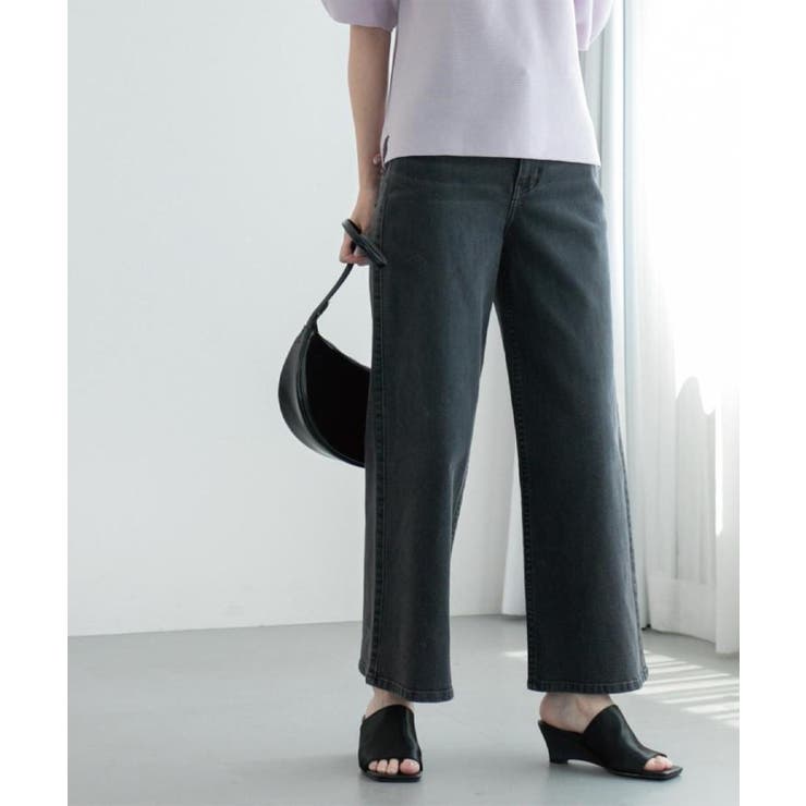 ストレッチバギーデニム【洗濯機洗い可】《SS～LL》 | OPAQUE.CLIP | 詳細画像21 