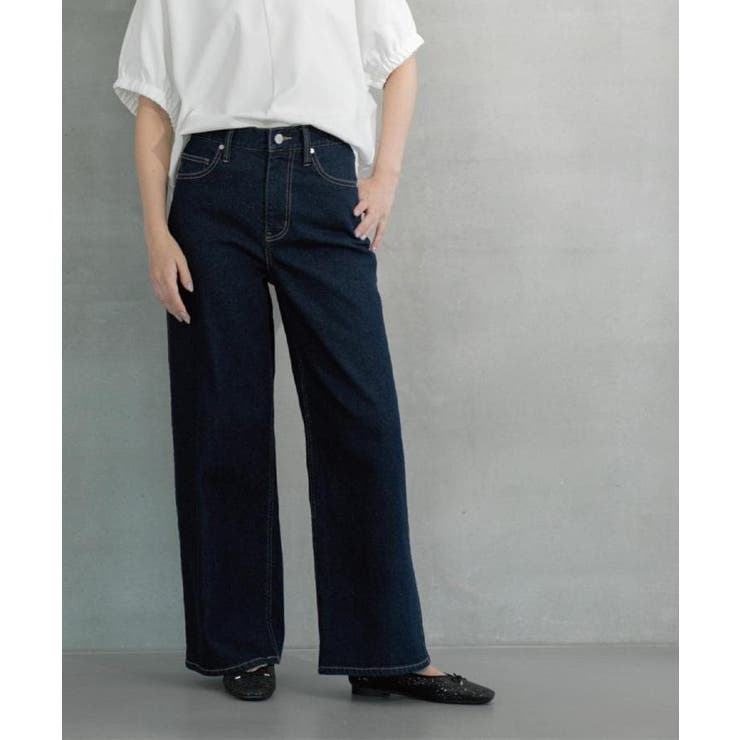 ストレッチバギーデニム【洗濯機洗い可】《SS～LL》 | OPAQUE.CLIP | 詳細画像27 