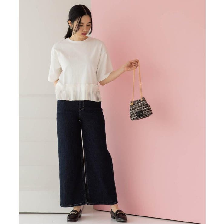 ストレッチバギーデニム【洗濯機洗い可】《SS～LL》 | OPAQUE.CLIP | 詳細画像4 