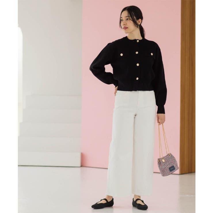 ストレッチバギーデニム【洗濯機洗い可】《SS～LL》 | OPAQUE.CLIP | 詳細画像11 