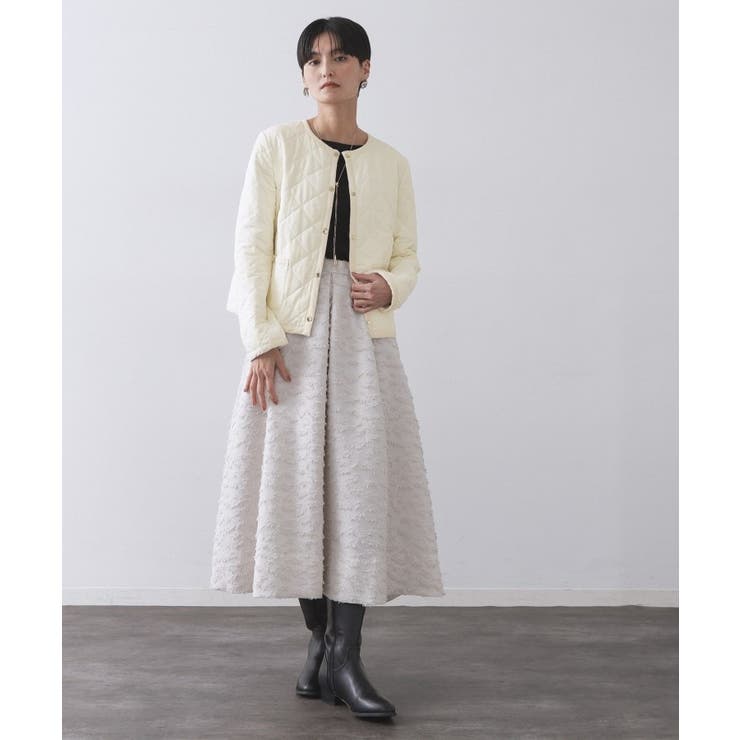 撥水キルティングノーカラージャケット【洗濯機洗い可】 | OPAQUE.CLIP | 詳細画像22