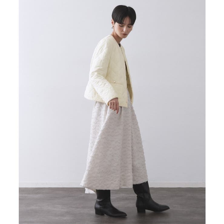 撥水キルティングノーカラージャケット【洗濯機洗い可】 | OPAQUE.CLIP | 詳細画像23