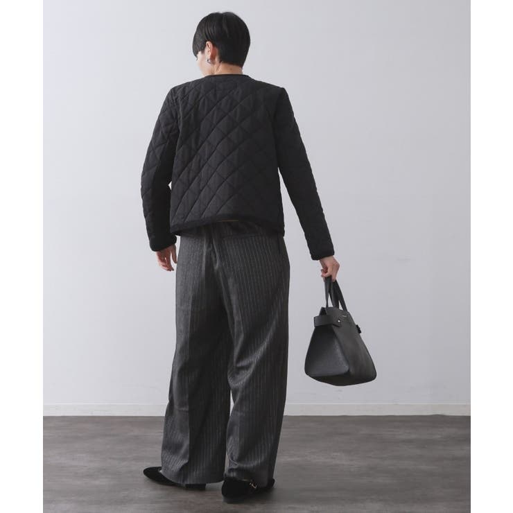 撥水キルティングノーカラージャケット【洗濯機洗い可】 | OPAQUE.CLIP | 詳細画像29