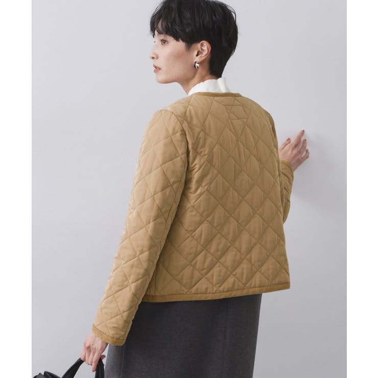 撥水キルティングノーカラージャケット【洗濯機洗い可】 | OPAQUE.CLIP | 詳細画像32