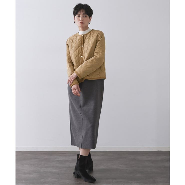 撥水キルティングノーカラージャケット【洗濯機洗い可】 | OPAQUE.CLIP | 詳細画像33