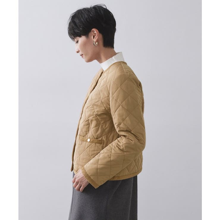撥水キルティングノーカラージャケット【洗濯機洗い可】 | OPAQUE.CLIP | 詳細画像37