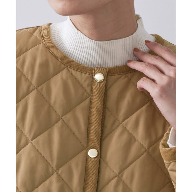 撥水キルティングノーカラージャケット【洗濯機洗い可】 | OPAQUE.CLIP | 詳細画像39