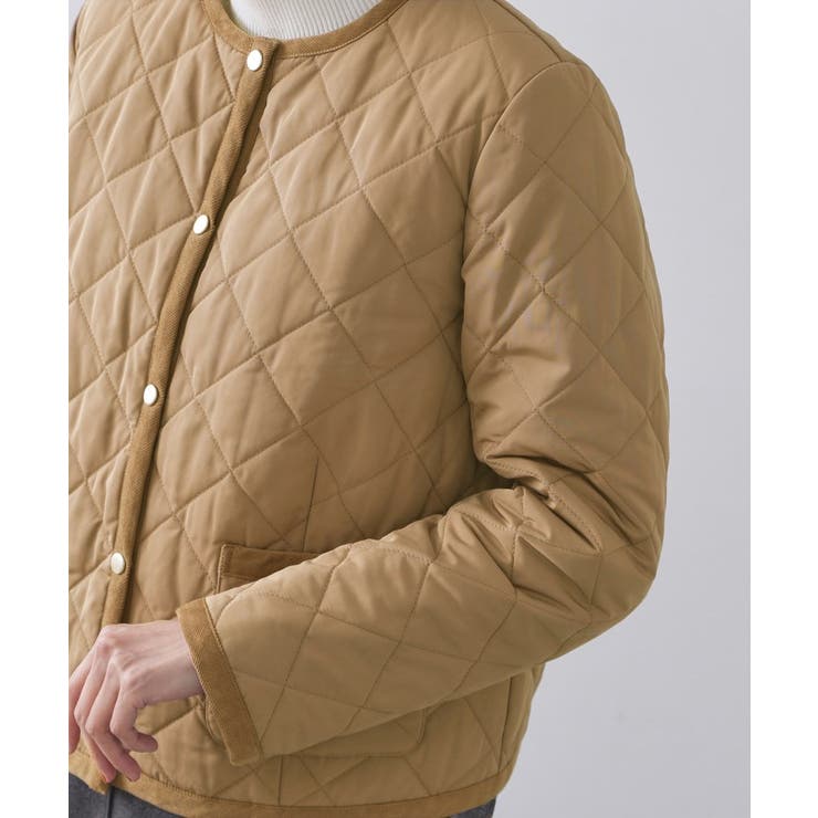 撥水キルティングノーカラージャケット【洗濯機洗い可】 | OPAQUE.CLIP | 詳細画像40