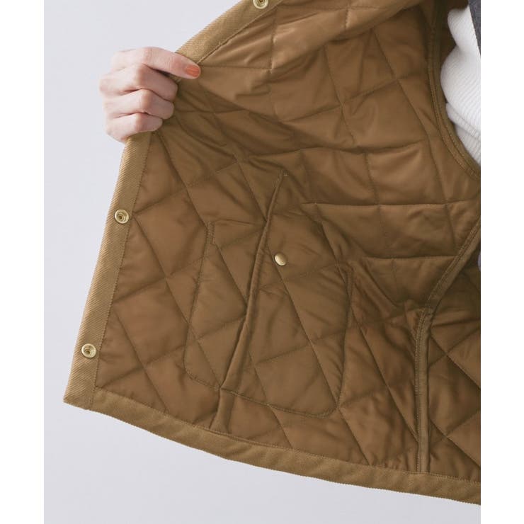 撥水キルティングノーカラージャケット【洗濯機洗い可】 | OPAQUE.CLIP | 詳細画像43