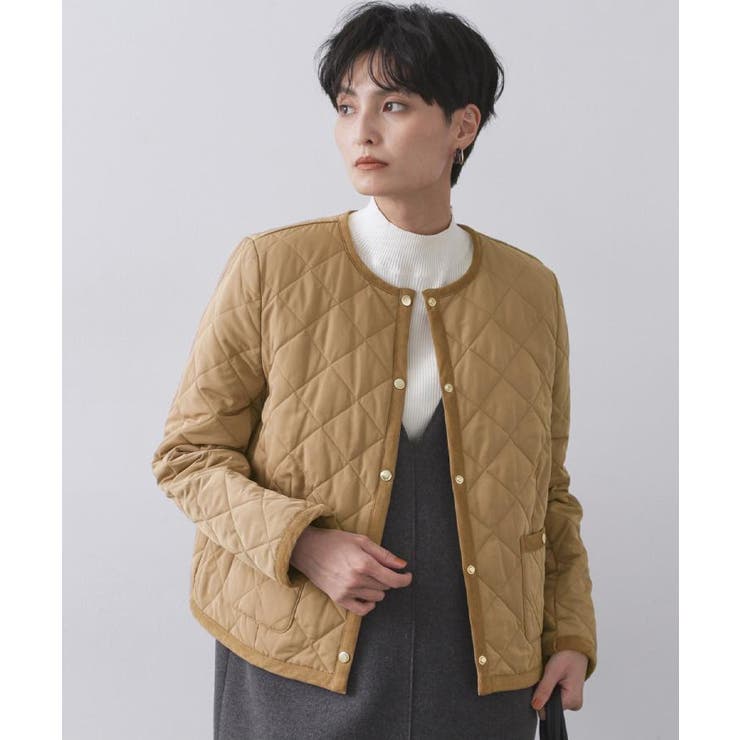 撥水キルティングノーカラージャケット【洗濯機洗い可】 | OPAQUE.CLIP | 詳細画像44