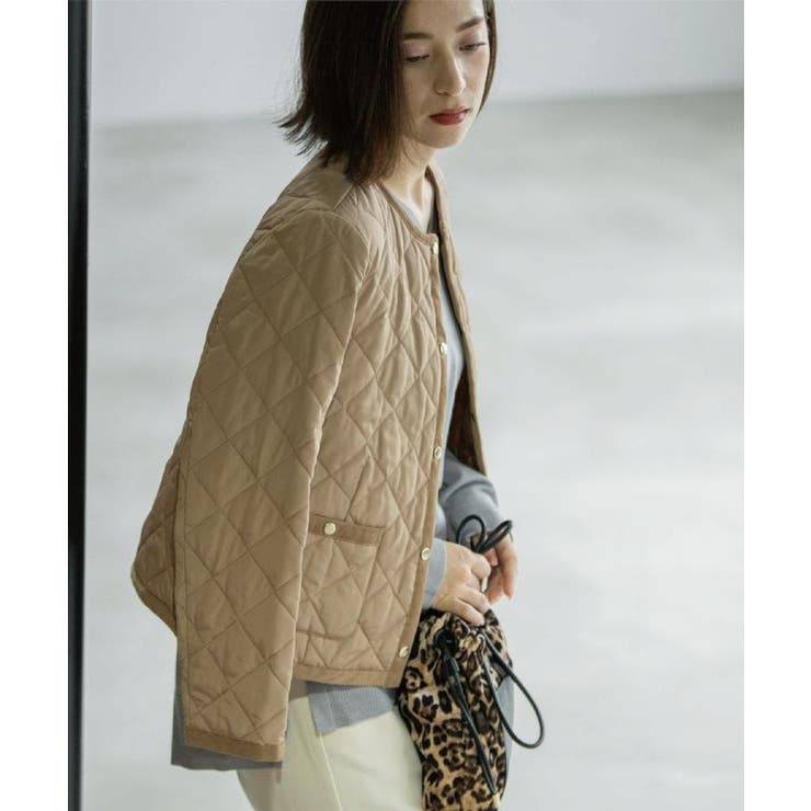 撥水キルティングノーカラージャケット【洗濯機洗い可】 | OPAQUE.CLIP | 詳細画像16