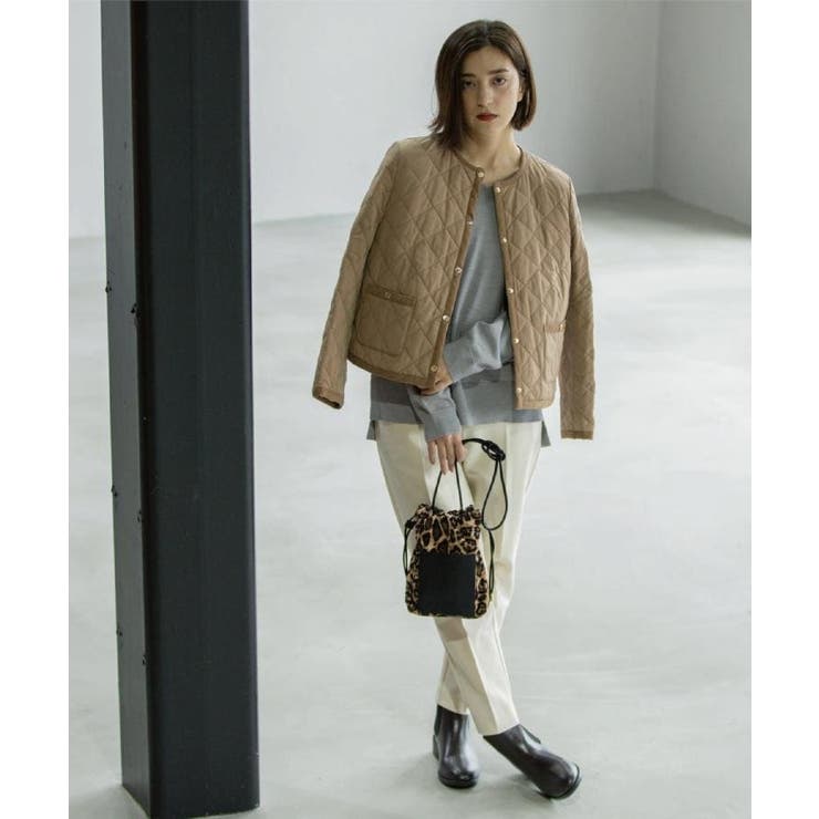 撥水キルティングノーカラージャケット【洗濯機洗い可】 | OPAQUE.CLIP | 詳細画像17