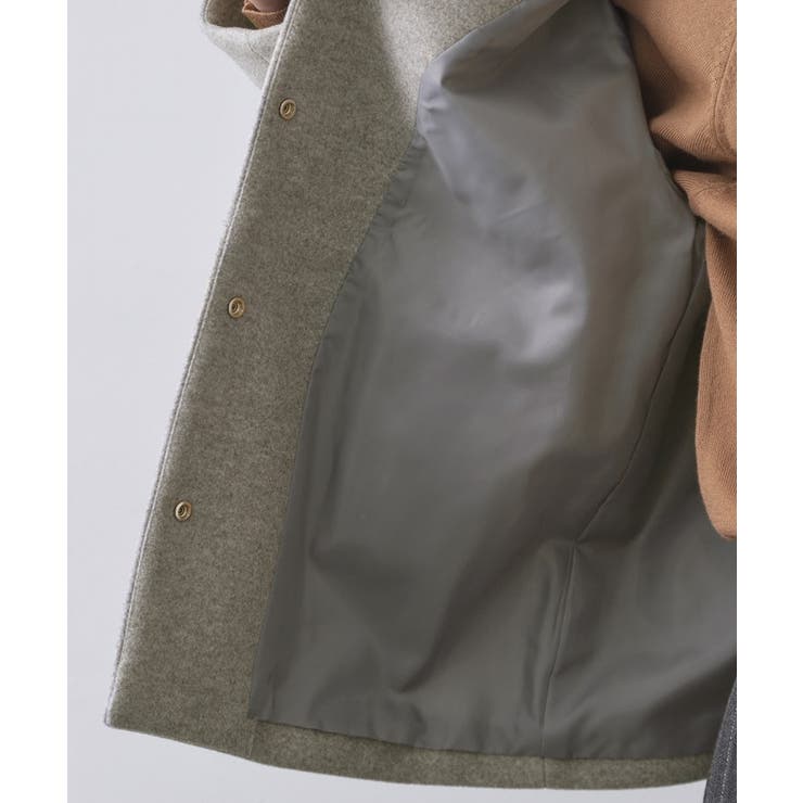 ウールライクメルトンノーカラーコート【洗濯機洗い可】 | OPAQUE.CLIP | 詳細画像36 