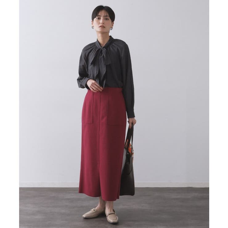 ウールライクタイトスカート【洗濯機洗い可】《8col》 | OPAQUE.CLIP | 詳細画像59 