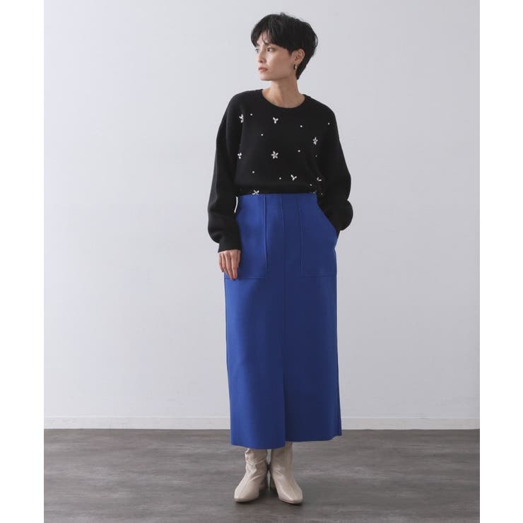 ウールライクタイトスカート【洗濯機洗い可】《8col》 | OPAQUE.CLIP | 詳細画像73 