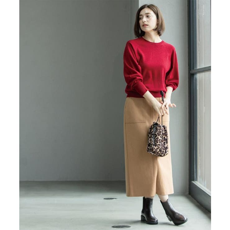 ウールライクタイトスカート【洗濯機洗い可】《8col》 | OPAQUE.CLIP | 詳細画像11 