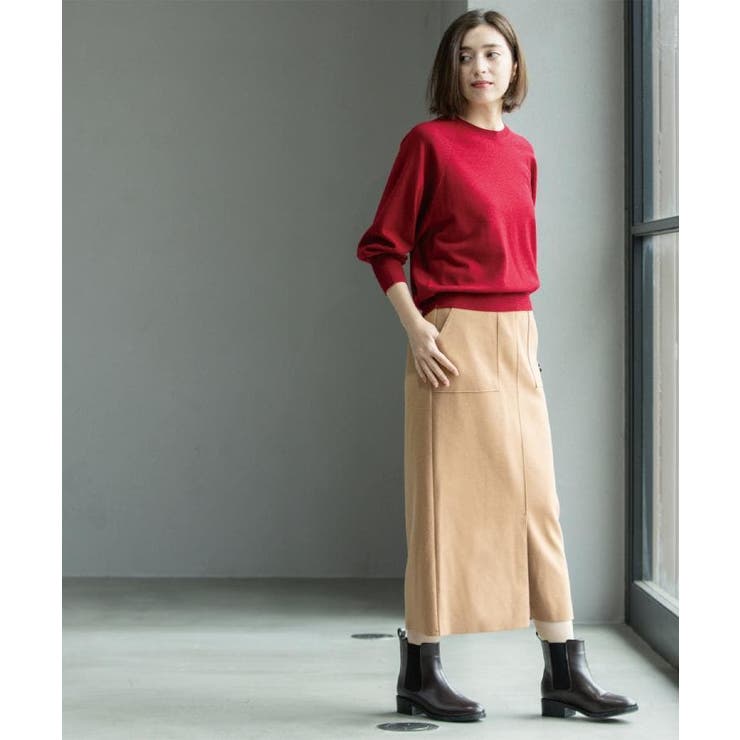 ウールライクタイトスカート【洗濯機洗い可】《8col》 | OPAQUE.CLIP | 詳細画像13 