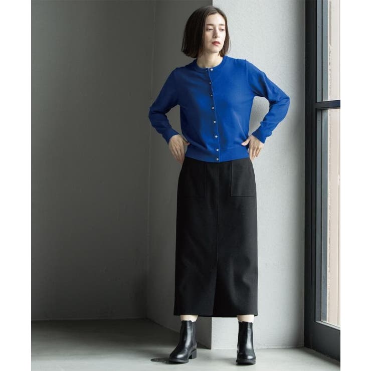 ウールライクタイトスカート【洗濯機洗い可】《8col》 | OPAQUE.CLIP | 詳細画像24 