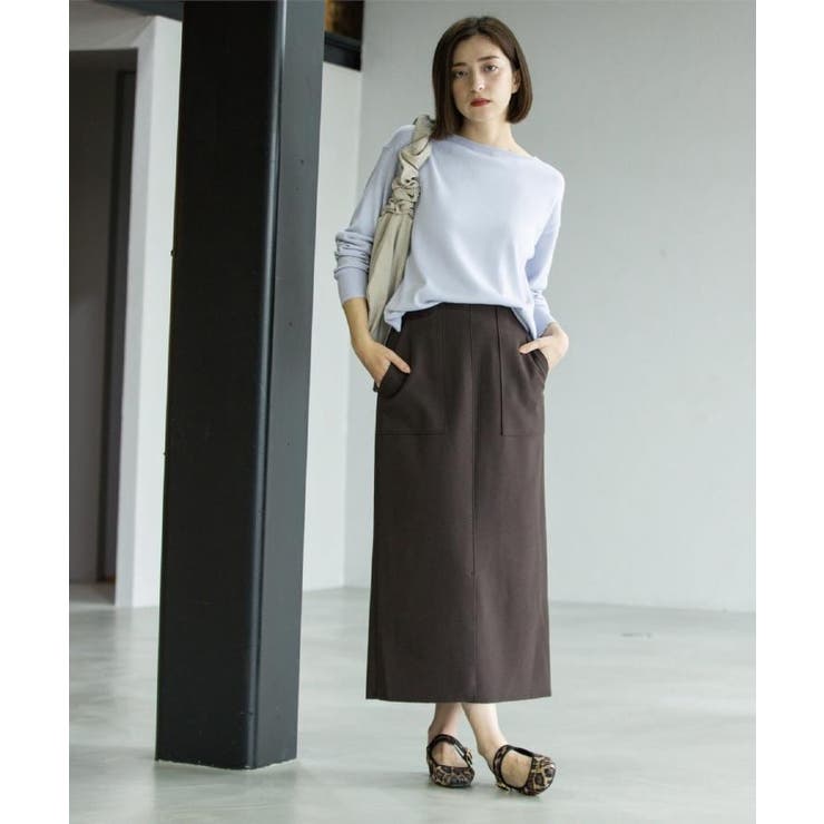 ウールライクタイトスカート【洗濯機洗い可】《8col》 | OPAQUE.CLIP | 詳細画像28 