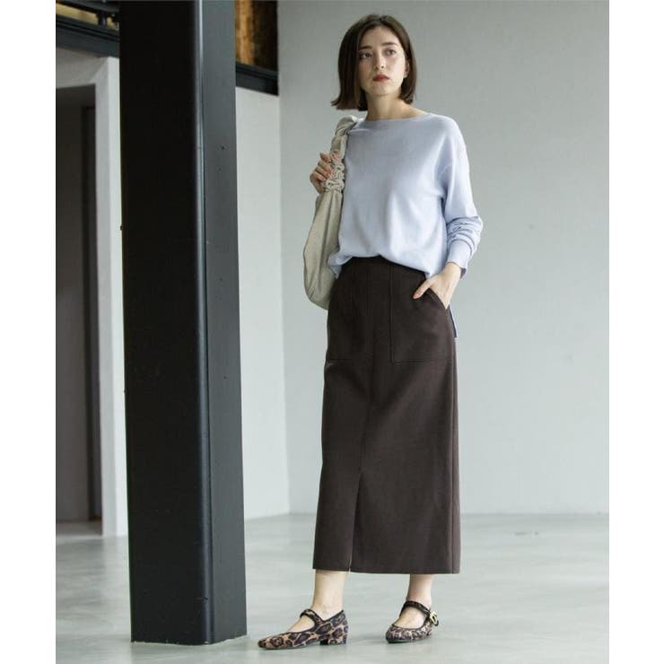 ウールライクタイトスカート【洗濯機洗い可】《8col》 | OPAQUE.CLIP | 詳細画像31 