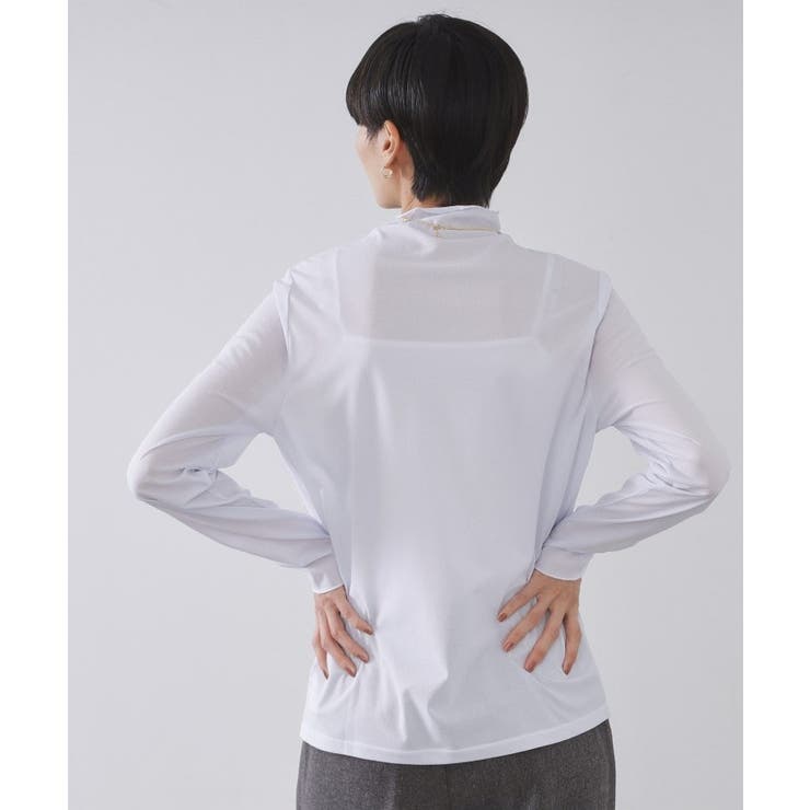 シアーハイネックトップス【洗濯機OK】 | OPAQUE.CLIP | 詳細画像13 