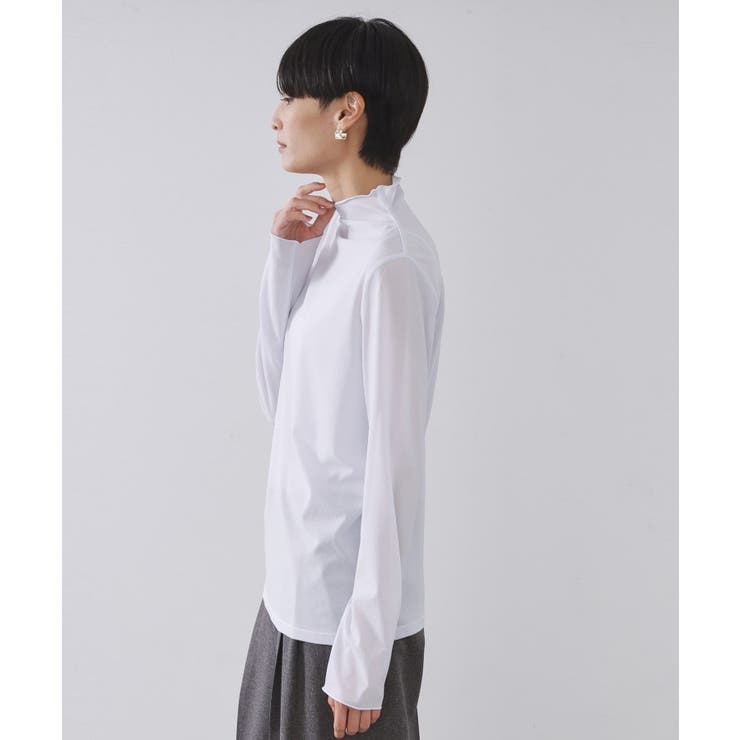 シアーハイネックトップス【洗濯機OK】 | OPAQUE.CLIP | 詳細画像18 