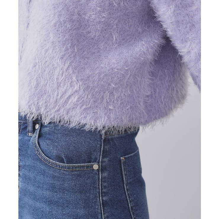 シャギーショートカーディガン【洗濯機OK】《6col》 | OPAQUE.CLIP | 詳細画像73