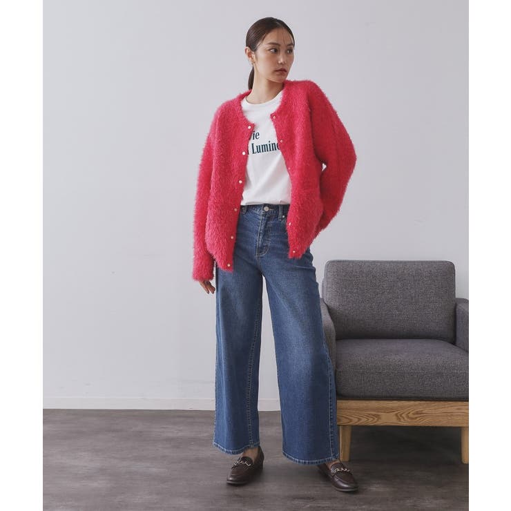 シャギーミドルカーディガン【洗濯機OK】《6col》 | OPAQUE.CLIP | 詳細画像67