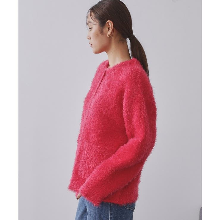 シャギーミドルカーディガン【洗濯機OK】《6col》 | OPAQUE.CLIP | 詳細画像71