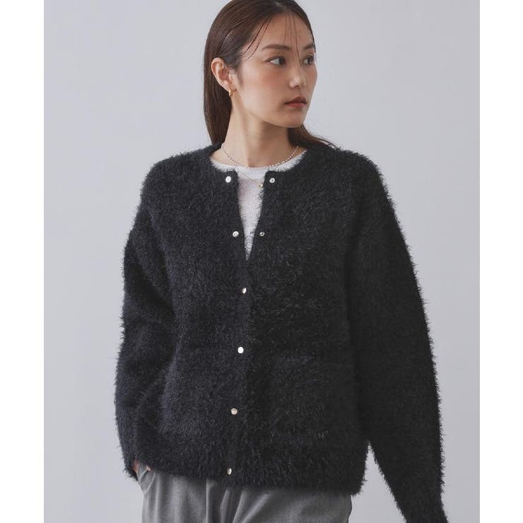 シャギーミドルカーディガン【洗濯機OK】《6col》 | OPAQUE.CLIP | 詳細画像46