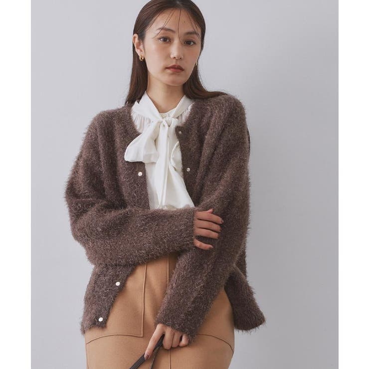 シャギーミドルカーディガン【洗濯機OK】《6col》 | OPAQUE.CLIP | 詳細画像51