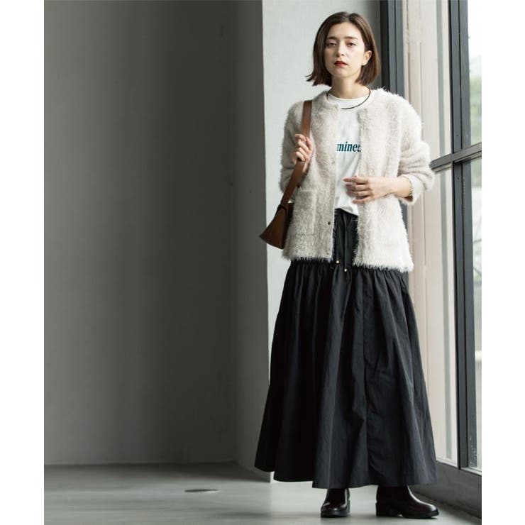 シャギーミドルカーディガン【洗濯機OK】《6col》 | OPAQUE.CLIP | 詳細画像14